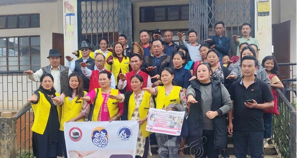 DCPU Zunheboto, Mission Vatsalya, Department of Social Welfare, Nagaland observed the ‘Child Rights Week’ from November 14 to 21. (DIPR Photo)